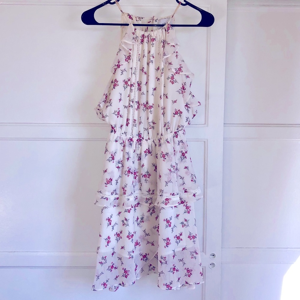 Floral Halter Neck Dress